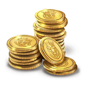 Gold coin stack symbol paying up to 30x bet