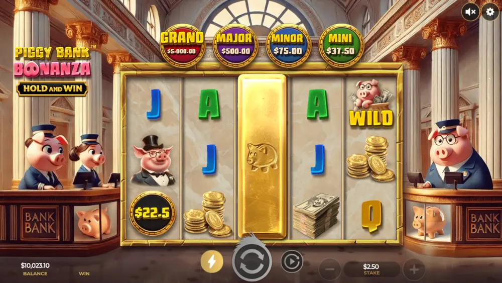 Wild Reel locked on reel 3 while the remaining reels spin again